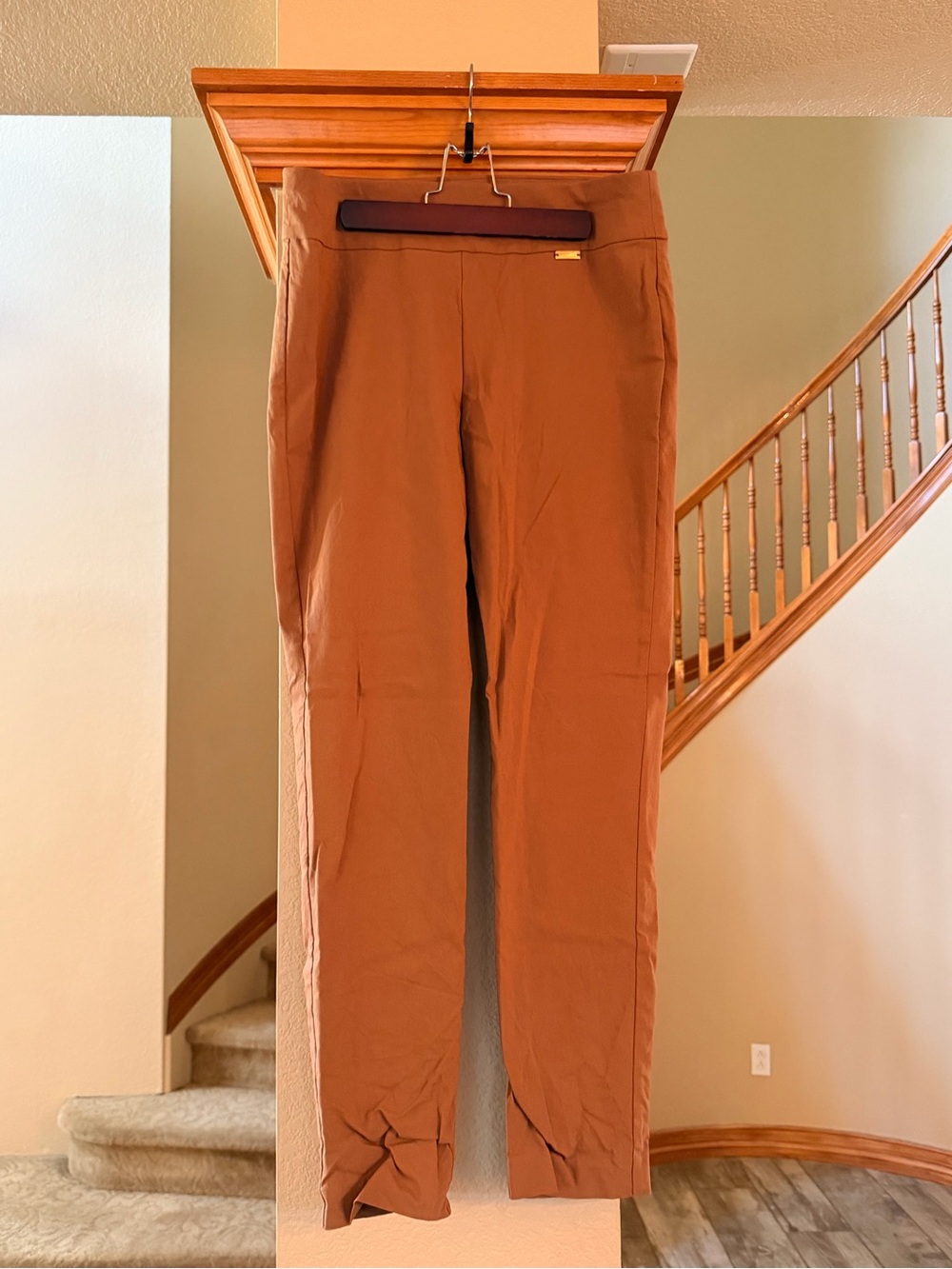 INC International Concepts Women's Camel Brown Straight Dress Pants - Picture 1 of 2